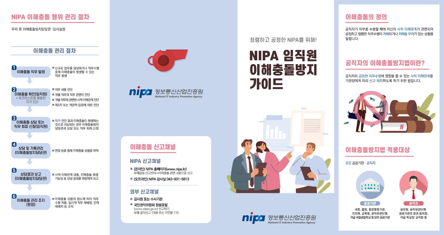 붙임1. NIPA 임직원 이해충돌방지 가이드
