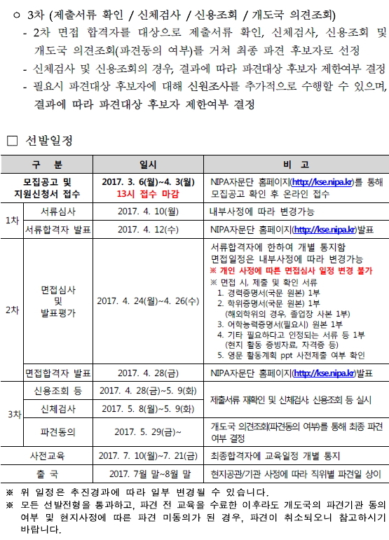 2017년 상반기 월드프렌즈 NIPA자문단 모집 공고(안)6